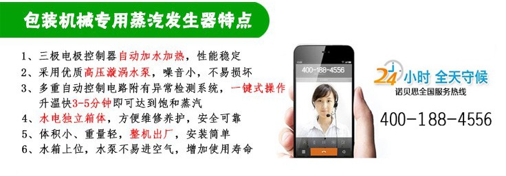 3-6-9kw包裝機(jī)械小型蒸汽發(fā)生器特點