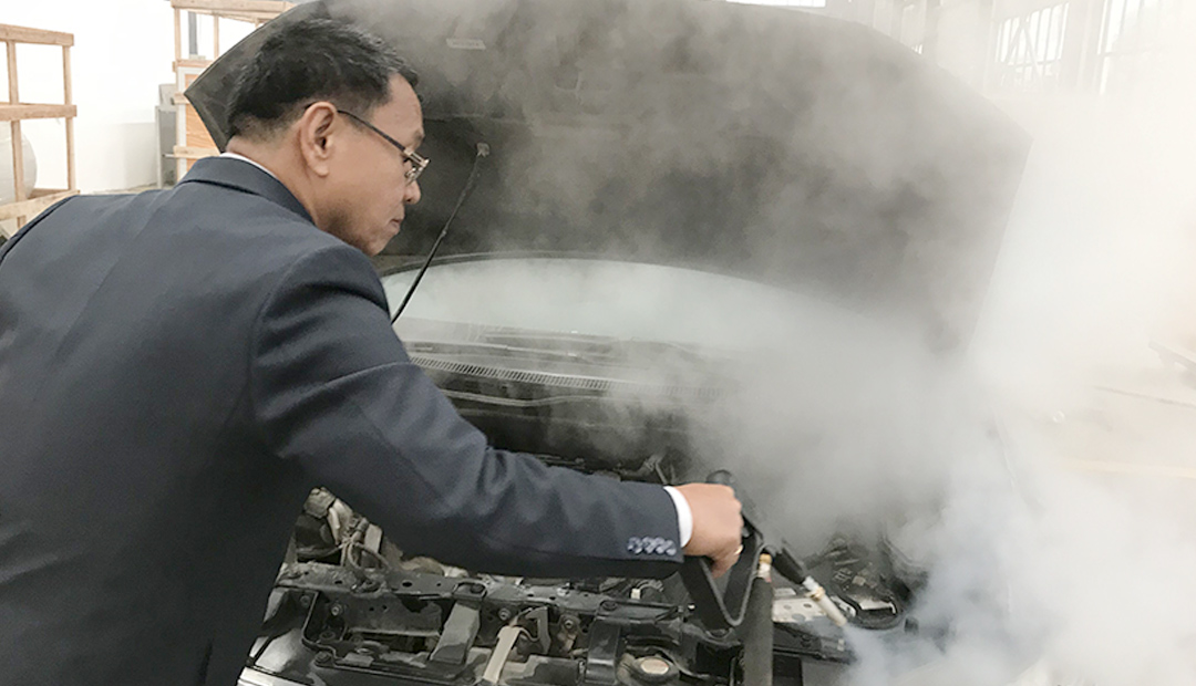 蒸汽洗車(chē)環(huán)保節(jié)能減少水資源的污染